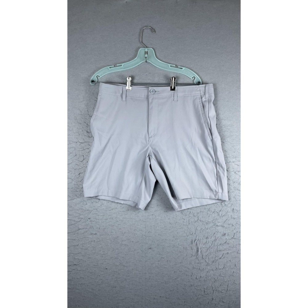 BCG‎ Shorts Mens 32 Gray Golf Performance Twill Stretch 10 Inseam Pockets